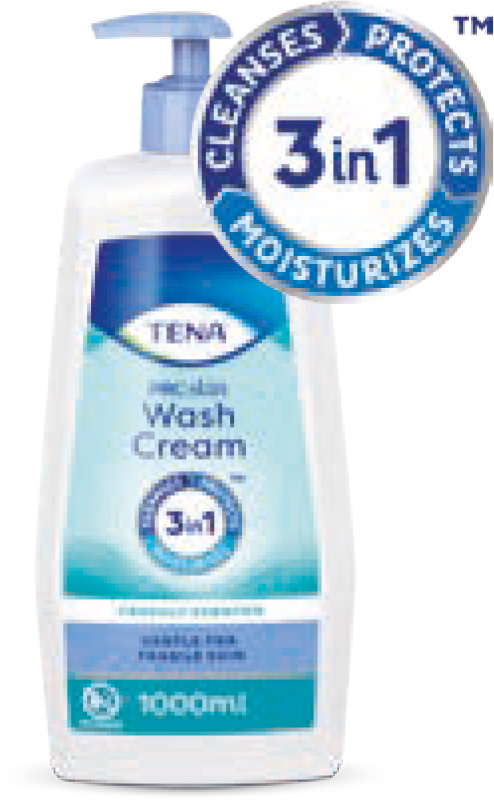 TENA ProSkin Crema Limpiadora 3 en 1